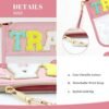 WOLECX Clear Makeup Bags, Chenille Letter Bag Clear Pouches With Zipper, Multi-Purpose PVC & Nylon Clear Cosmetic Bag, Snack STUFF Bags For Travel - Image 3