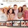 4K Digital Camera for Photography Autofocus, 48MP Vlogging Camera for YouTube with Viewfinder Dial Flash,16X Digital Zoom Portable Compact Travel Camera Anti-Shake for Teens,Adults,Beginners - Image 3