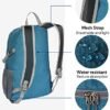 WATERFLY Small Lightweight Packable Backpack: 20l Ultra Light Foldable Travel Hiking Camping Daypack Day Pack for Man Woman - Image 5