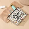 Paris Travel Gift Cosmetic Bag Paris Lover Gifts Makeup Bag Paris City Skyline Themed Gifts for Paris Traveller Women Friends Sister Birthday Christmas Bachelorette Party Favors Girls Trip Gifts - Image 2