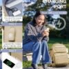 Travel Backpack for Women, Waterproof Carry on Backpack, 9x10x17 Personal Item Bag United Airlines Approved, with Shoe Compartment&Wet Pocket&USB Charging Port, Khaki - Image 8