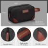 Eccliy 6 Set Groomsmen Gifts Men Toiletry Bags Men's Travel Shaving Kit Bag Bathroom Bag Water Resistant Toiletry Case for Wedding Groomsman Gift Travel Accessories (Black) - Image 2