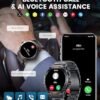 2024 Military Smart Watch for Men,50 Day Battery,IP68 Waterproof,1.43’’ AMOLED Display,123 Sport Modes,Health &Fitness Smartwatch with Heart Rate/SpO2/Sleep Monitor for Android iOS - Image 6