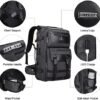WITZMAN Carry On Travel Backpack for Men Duffle Bags Fit for 17 Inch Laptop Airline Approved Backpack and Toiletry Bag Hanging Multi-organization Bathroom Bag Water-resistant Bag - Image 5