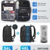 Fenree.geer Travel Backpack for Men, Flight Approved Carry On Luggage Backpack with USB Port, Water Resistant Expandable Computer Daypack, 17.3 Inch Black Business Laptop Backpack for College/Work - Image 4