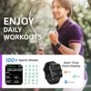 TOZO 2024 New Upgraded Smart Watch for Men Women for iPhone ＆ Android, 1.83" Fitness Tracker Bluetooth Call [Answer/Make], IP68 Waterproof with Heart Rate/SpO2/Sleep Monitor, 100+ Sport Modes - Image 3