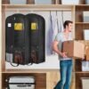 6.5" Gusseted Heavy Duty Garment Bags for Travel 43" Suit Bags for Closet Storage Hanging Clothes Bag with Pockets Mens Suit Holder for Shirts, Coats, Dresses, 2 Pack - Image 3