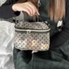 MHDGG Heart Print Mesh Makeup Bags,1Pcs Mesh Cosmetic Bags and 2Pcs Mini Mesh Makeup Bags for Women Mini Zipper Mesh Bags Portable Travel Organizing Purse Makeup Pouches Bags Travel Accessories,Black - Image 7