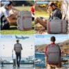 Travel Backpack, Extra Large 42L Flight Approved Carry On Backpack for Men Women,17.3 inch Laptop Backpack Luggage Suitcase with 3 Packing Cubes & USB Port,Luggage Business Weekender Duffel Bag,Grey - Image 7
