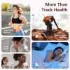 Smart Watches for Women [AMOLED 46mm], Bluetooth Call, 24/7 Heart Rate/SpO2/Sleep/Stress Monitor, GPS Fitness Tracker, 120+ Sports Modes, Water Resistant Fitness Smartwatch for iOS Android (GoldPink) - Image 3