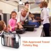Wedama TSA Approved Toiletry Bag, Cosmetic Bags 4 Pack with Zipper Carry on Airline Airport Travel Accessories, PVC Makeup Bags for Travel, Quart Size Travel Bags for Men and Women-Black - Image 3