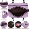 Weekender Bags for Women Overnight Bag Large Canvas Travel Duffel Bag with Shoe Compartment Carry On Tote Bag 3Pcs Set - Image 5