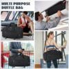 IGOLUMON Gym Bag for Men 55L Sports Duffel Bags Gym Duffle Bag Women with Shoe Compartment & Wet Pocket Water Resistant Travel Duffel Bag Lightweight Weekender Overnight Bag Black - Image 7