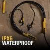 DEWALT Wireless Bluetooth Neckband Headphones — Neckband Earphones with 15H Playtime — Noise-Isolating Wireless Earbuds — Jobsite Pro Built-in Mic for Crystal-Clear Calls - Image 5