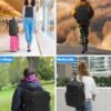 FALARK INC Travel Backpack For Women Men, Carry On Backpack Flight Approved, Waterproof Anti-theft Personal Item Trave Bag With USB Port For Travel, Black - Image 9