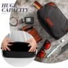 Eccliy 6 Set Groomsmen Gifts Men Toiletry Bags Men's Travel Shaving Kit Bag Bathroom Bag Water Resistant Toiletry Case for Wedding Groomsman Gift Travel Accessories (Black) - Image 3