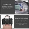 Travel Duffel Bag for Women,Overnight Weekender Bag with Trolley Sleeve,Carry On Tote Bag Sports Gym Bag - Image 5