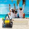 Mesh Beach Bag - Large Beach Tote Bag for Family Beach Bag for Toys & Vacation Essentials - Image 6