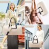 JFFD Travel Duffle Bag, Weekender Bag for Women, Carry on Overnight Bag with Shoe Compartment, Gym Duffel Bag with Wet Pocket, Mommy Hospital Bags for Labor and Delivery - Image 6