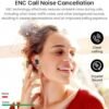 TOZO T12 Wireless Earbuds Bluetooth 5.3 Headphones Built-in ENC Noise Cancelling Mic, 55 Hrs Playtime App Customize EQ IPX8 Waterproof LED Digital Display Premium Sound Headset Black - Image 6