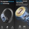 Wireless Earbud, 75Hrs Bluetooth 5.3 Headphones IP7 Waterproof for Sport, Running Wireless Earphones with ENC Noise Canceling Mics, Deep Bass Over Ear bud with Earhooks for Android, iOS, Workout, Gym - Image 2