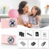 Digital Camera, HD 1080P Compact Camera with 32GB Memory Card, 48 Megapixel Camera, 2.4-inch LCD 16x Digital Zoom Digital Camera for Kids, Girls, Teens, Boys and Beginners（Pink - Image 7