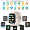 Smart Watch (Answer/Make Calls), 1.85" Smart Watches for Men Women 110+ Sport Modes Fitness Tracker with Sleep Heart Rate Monitor, Pedometer, IP68 Waterproof Fitness Watch for iOS Android Smart Watch - Image 6