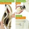 Boxiki Travel Beige Money Belt with RFID Sleeves Set - Secure Travel Pouch and RFID Card Holder to Protect Cash, Credit Cards and Travel Documents for Men and Women - Image 4