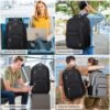 Travel Laptop Backpack, 17 Inch Extra Large Laptop Backpack with USB Charging Hole 45L Anti Theft Travel Backpack Water Resistant College Business Computer Bag Fit 17.3 Inch Laptop for Men Women Black - Image 7