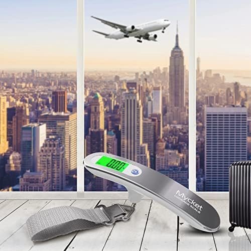Mycket Luggage Scale Portable Digital Weight Scale Electronic Suitcase Scale Hanging Scales Luggage Weighing Scale 110 Lb/ 50Kg with Backlit with Tare Function Lightweigh for Travel - Image 7
