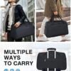 Duffle Bag for Travel,BAGSMART Carry on Weekender Overnight Bag,Travel Duffel Bag with Toiletry Bag,Shoe Bag, Black-65L - Image 2