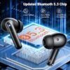 Wireless Earbuds, Bluetooth 5.3 Headphones HiFi Stereo & 4 ENC Mic, 42H Playtime Ear Buds with Charging Case LED Display, Bluetooth Earphones IPX7 Waterproof for iOS Android Earpods Sports Workout - Image 3