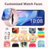 Smart Watches for Women [AMOLED 46mm], Bluetooth Call, 24/7 Heart Rate/SpO2/Sleep/Stress Monitor, GPS Fitness Tracker, 120+ Sports Modes, Water Resistant Fitness Smartwatch for iOS Android (GoldPink) - Image 6