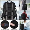 Carry on Backpack, Flight Approved Extra Large Travel Backpack with USB Charge Port, TSA 15.6 Inch Anti-Theft Laptop Backpack Lightweight Daypack Business College Weekender Overnight Bag, Black - Image 7