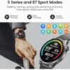 TOZO S5 Smart Watch (Answer/Make Calls), 1.43’’ AMOLED Smart Watches for Men Women 100+ Sport Modes Fitness Watch with Blood Oxygen/Sleep/Heart Rate Monitor, IP68 Waterproof Smartwatch Black - Image 7