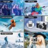 5K Digital Camera for Photography with Front and Rear Lens, Autofocus Vlogging Camera for YouTube with Viewfinder, 16X Digital Zoom, Anti-Shake Point Shoot Compact Camera with 32GB Card - Image 5