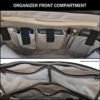 Canvas Messenger Bag for Men, Laptop Case, Satchel | Office Professionals, Travel | Waxed Canvas, Genuine Leather, Smoked Metal Hardware | Trolley Sleeve - Image 3