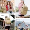 Travel Backpack for Women, Waterproof Carry on Backpack, 9x10x17 Personal Item Bag United Airlines Approved, with Shoe Compartment&Wet Pocket&USB Charging Port, Khaki - Image 5