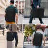 NUBILY Travel Backpack for Men Women 40L Carry on Backpack Airline Approved 17 Inch Laptop Backpack Waterproof Large Backpack Luggage Daypack Business College Weekender Overnight Backpack, Black - Image 6