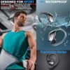 Wireless Earbud, 75Hrs Bluetooth 5.3 Headphones IP7 Waterproof for Sport, Running Wireless Earphones with ENC Noise Canceling Mics, Deep Bass Over Ear bud with Earhooks for Android, iOS, Workout, Gym - Image 3