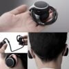 Small Bluetooth Headphones Wrap Around Head - Sports Wireless Headset with Built in Microphone and Crystal-Clear Sound, Foldable and Carried in The Purse, and 12-Hour Battery Life, Black - Image 3