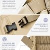 Travel Backpack for Women, Waterproof Carry on Backpack, 9x10x17 Personal Item Bag United Airlines Approved, with Shoe Compartment&Wet Pocket&USB Charging Port, Khaki - Image 9