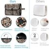 Fintie Portable Toiletry Cosmetic Travel Bag, Large Water Resistant Hanging Makeup Organizer Storage Pouch Case for Women Girls (Leopard) - Image 4