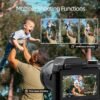 64MP 4K Digital Camera for Photography, Vlogging Cameras for YouTube with 3” Flip Screen,16X Digital Zoom, WiFi& Autofocus,Cameras Strap&Tripod,2 Batteries, 32GB TF Card(S200，Black - Image 4