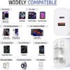 TT&C USB C Charger Block, 20W Dual Port PD+QC Power Wall USB C Adapter, Fast Type C Charging Plug for iPhone 15/14/13/12/11/Pro Max/XS/XR/X, Samsung Galaxy, LG and More-3Pack - Image 2