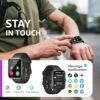 TOZO 2024 New Upgraded Smart Watch for Men Women for iPhone ＆ Android, 1.83" Fitness Tracker Bluetooth Call [Answer/Make], IP68 Waterproof with Heart Rate/SpO2/Sleep Monitor, 100+ Sport Modes - Image 2