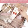 Toiletry Bag with Hanging Hook, Portable Makeup Cosmetic Bags, Space-efficient, Collapsible Moving, making it more suitable for Travel - Image 2