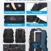 Fenree.geer Travel Backpack for Men, Flight Approved Carry On Luggage Backpack with USB Port, Water Resistant Expandable Computer Daypack, 17.3 Inch Black Business Laptop Backpack for College/Work - Image 5