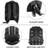 KROSER Laptop Backpack Large Fits up to 17.3 Inch Laptop with USB Charging Port Water-Repellent Casual Computer Daypack for Travel/Business/College/Women/Men-Charcoal Black - Image 6