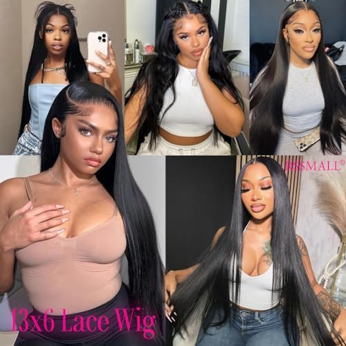 30 Inch 13x6 Lace Front Wigs Human Hair Straight HD Lace Frontal Wigs Human Hair Pre Plucked for Women 13x6 Glueless Wigs Human Hair 180% Density - Image 6